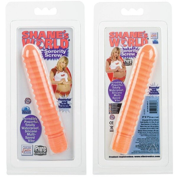 Shanes World Sorority Screw Vibe Silicone Orange