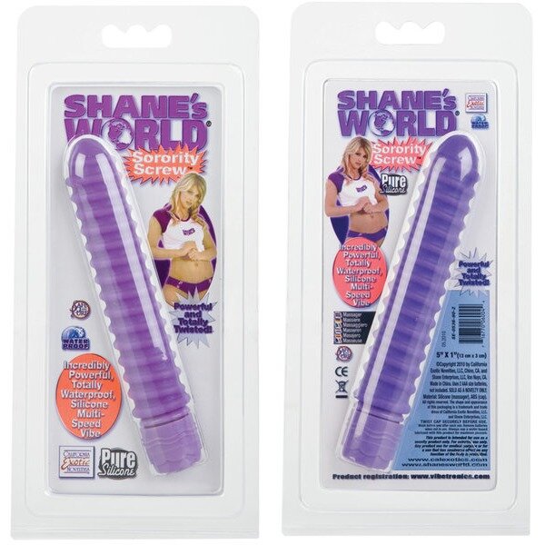 Shanes World Sorority Screw Vibe Silicone Purple