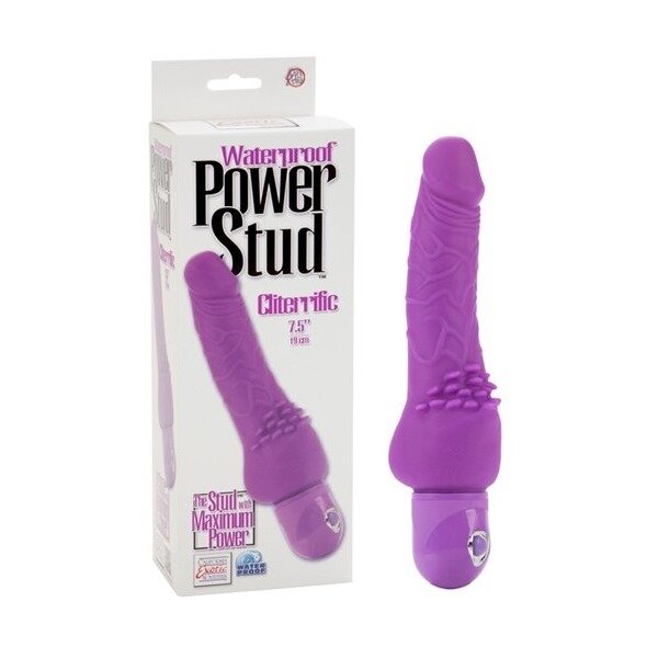 Power Stud Clitterific Waterproof Purple