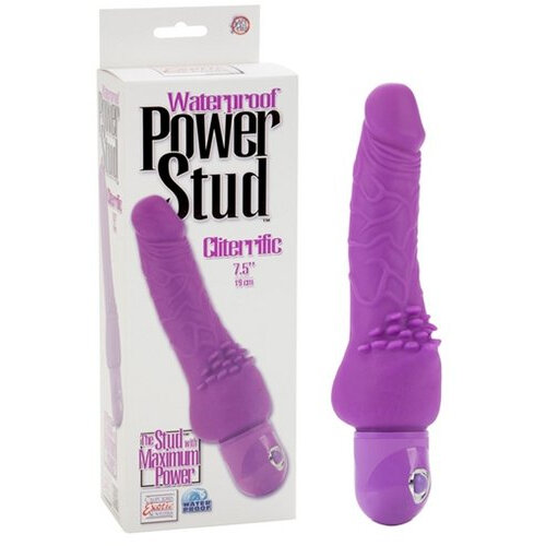 Power Stud Clitterific Waterproof Purple