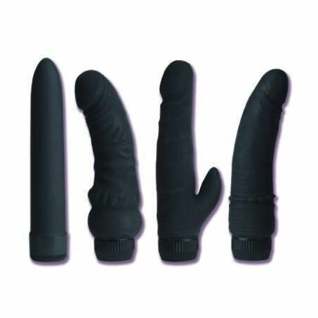 Black Velvet 6.25in Veined Dong