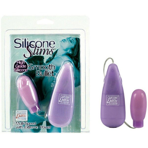 Silicone Slims Smooth bullet Purple