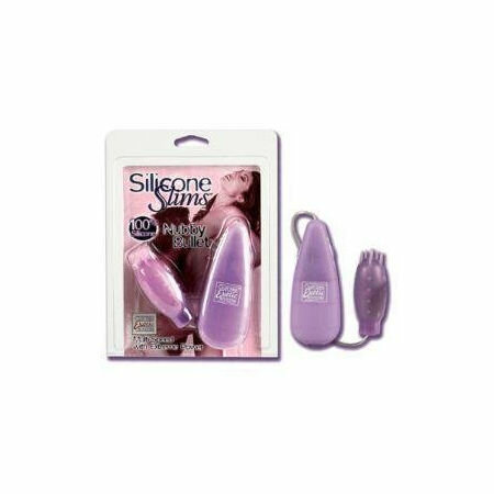 Silicone Slims Nubby bullet Purple