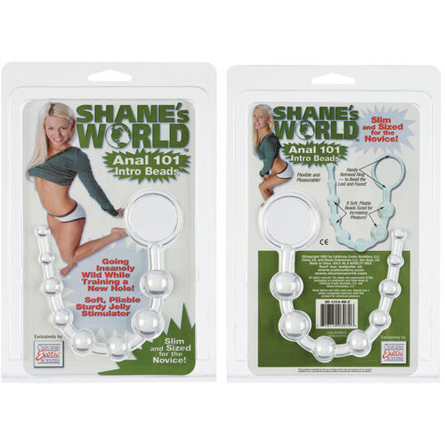 Shanes World Anal 101 Intro Beads Clear