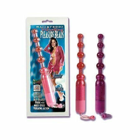 Pleasure Beads Vibrator Waterproof Purple
