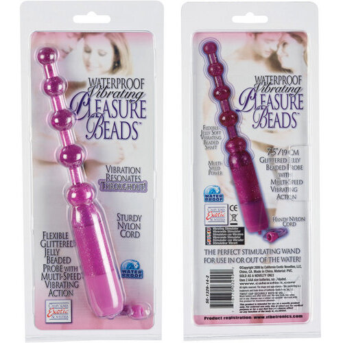 Pleasure Beads Vibrator Waterproof Purple