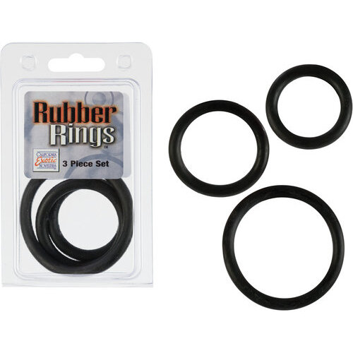 Rubber Ring Black 3pc Set