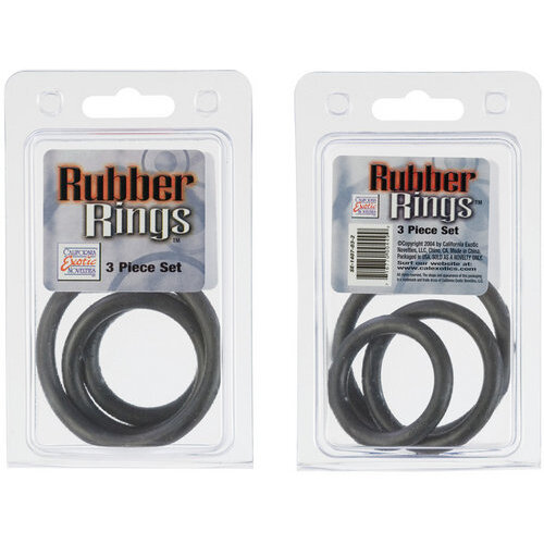 Rubber Ring Black 3pc Set