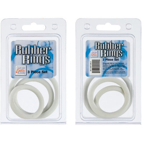 Rubber Ring White 3pc Set