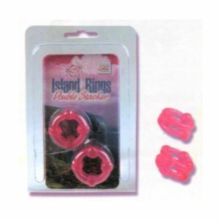 Island Rings Double Stackers- Pink