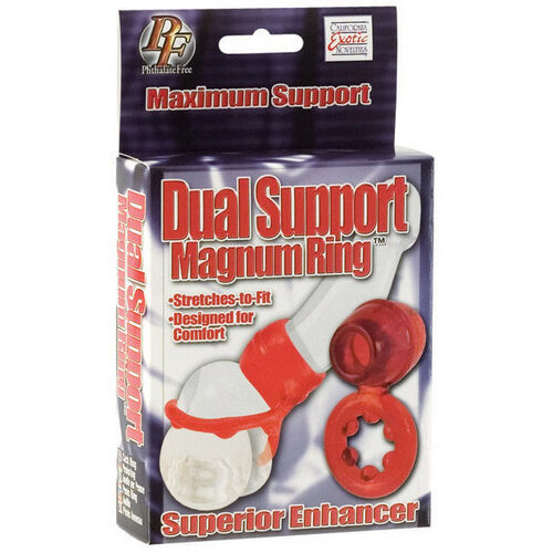 Dual Support Magnum Ring Red