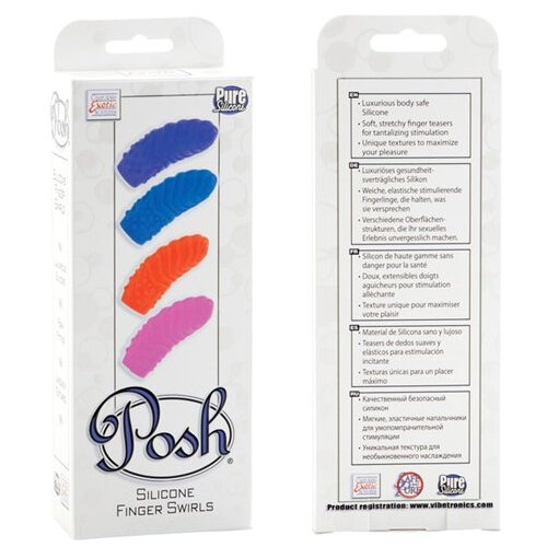 Posh Silicone Finger Teasers Swirl
