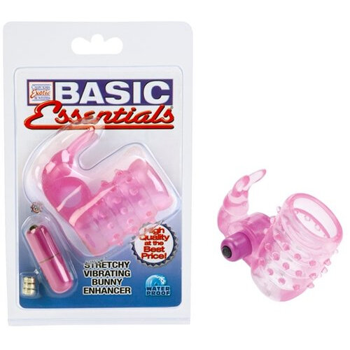 Basic Essentials Stretchy Bunny Enhancer Vibrating