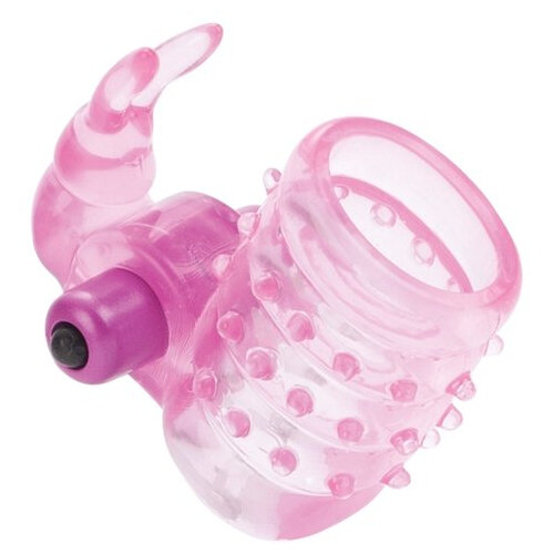 Basic Essentials Stretchy Bunny Enhancer Vibrating