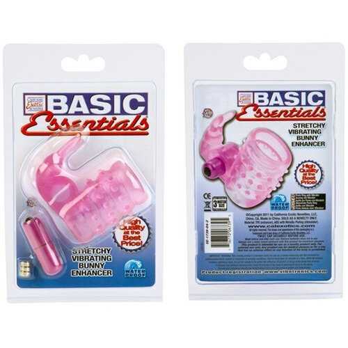 Basic Essentials Stretchy Bunny Enhancer Vibrating