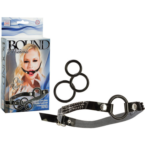 Bound By Diamonds Open Ring Gag