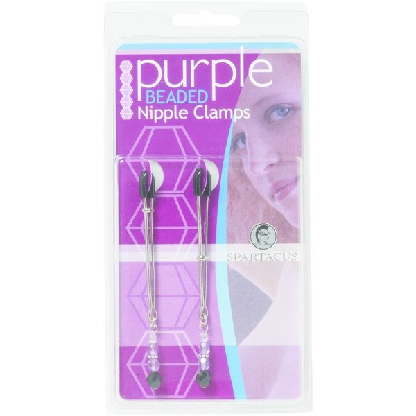 Adj Clamp W/purple Beads