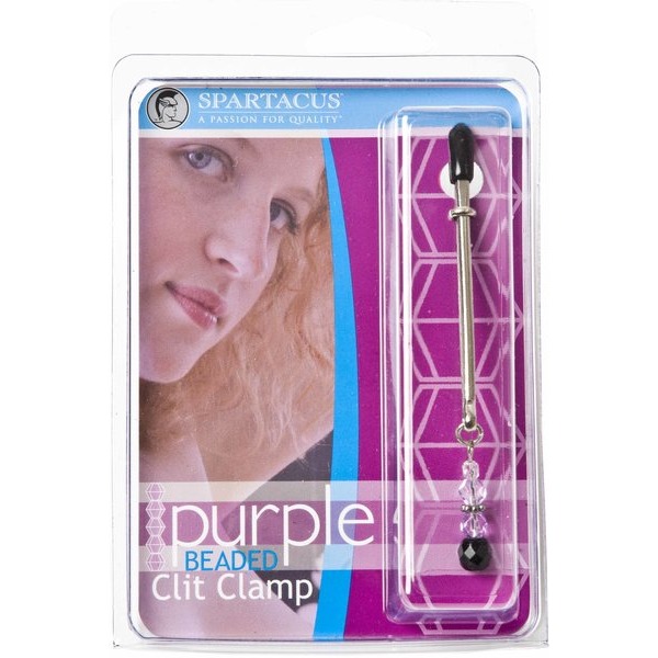 Tweezer Clit Clamp W/purple Beads