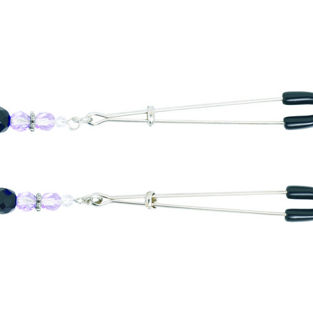 Adj Clamp W/purple Beads
