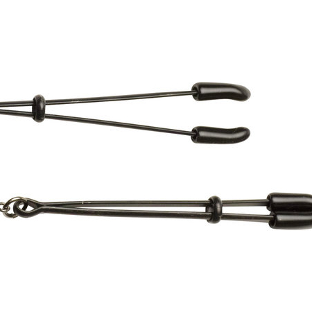 Black Tweezer Clamp Black W/beads