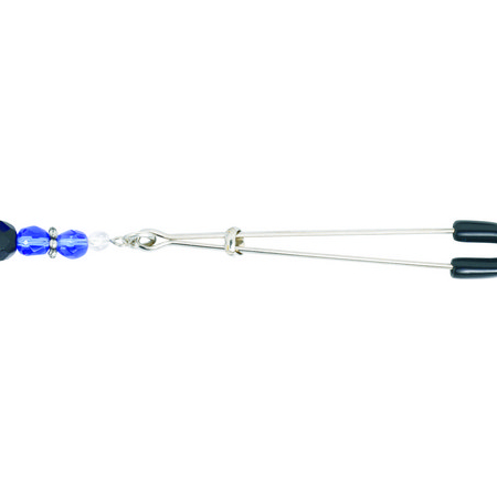 Tweezer Clit Clamp W/blue Beads