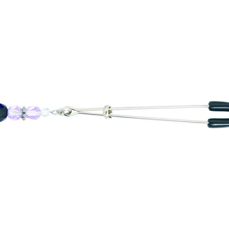 Tweezer Clit Clamp W/purple Beads