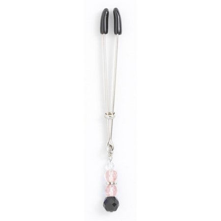 Tweezer Clit Clamp W/pink Beads