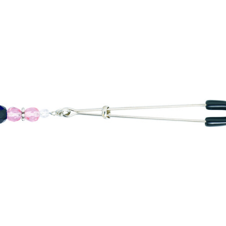 Tweezer Clit Clamp W/pink Beads