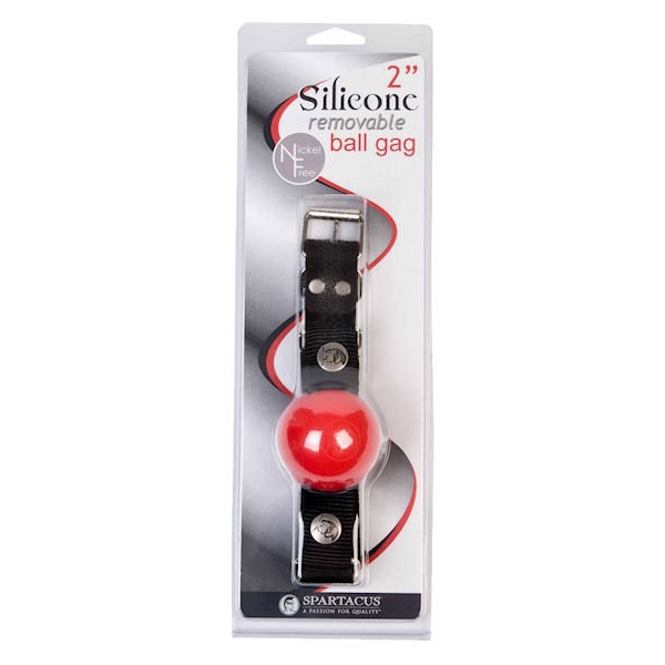 Nickel Free Silicone Ball Gag Large Red
