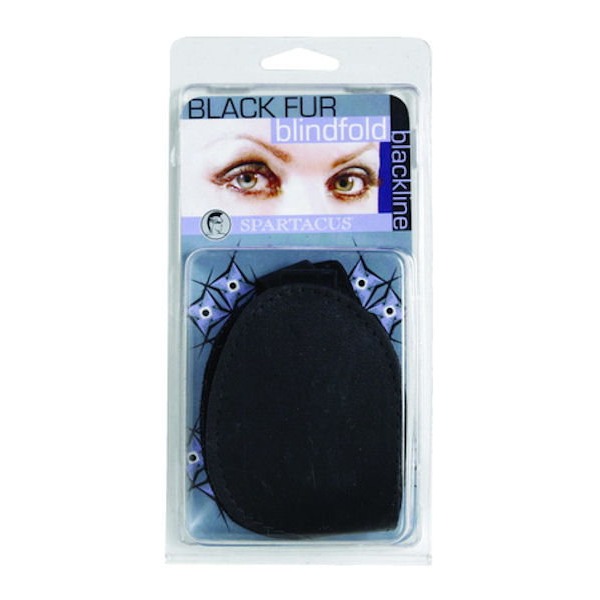 Fur Blindfold Black