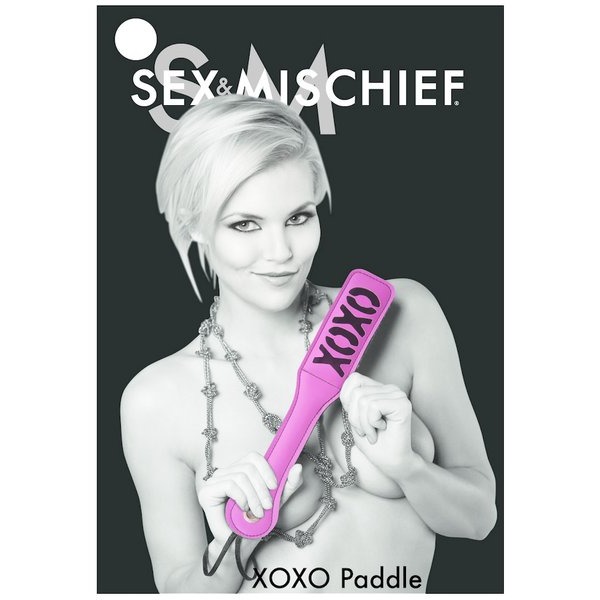 Sex & Mischief Blush Xoxo Pink/black Paddle