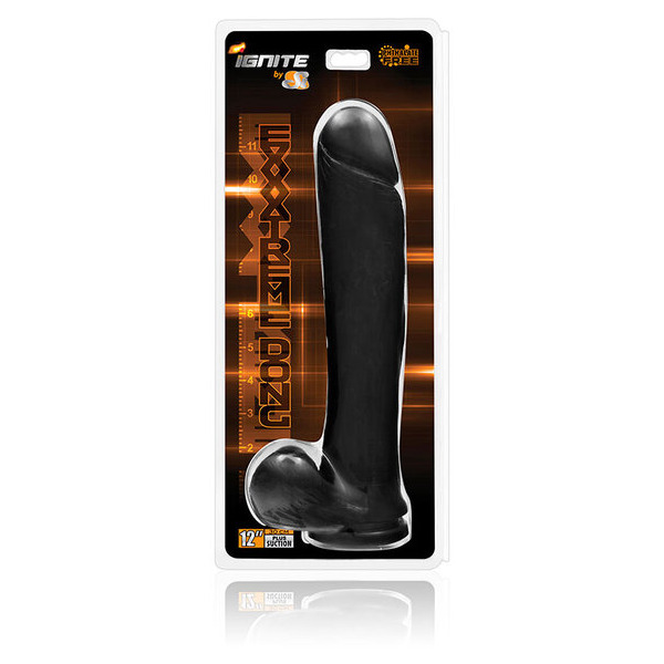 Exxxtreme Dong W/suction Black 12in
