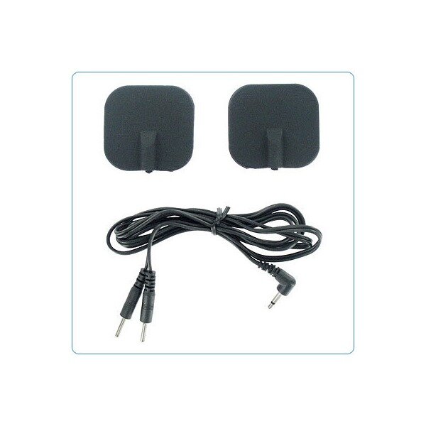Zeus Electrosex Black Adhesive Silicone Pads Pair