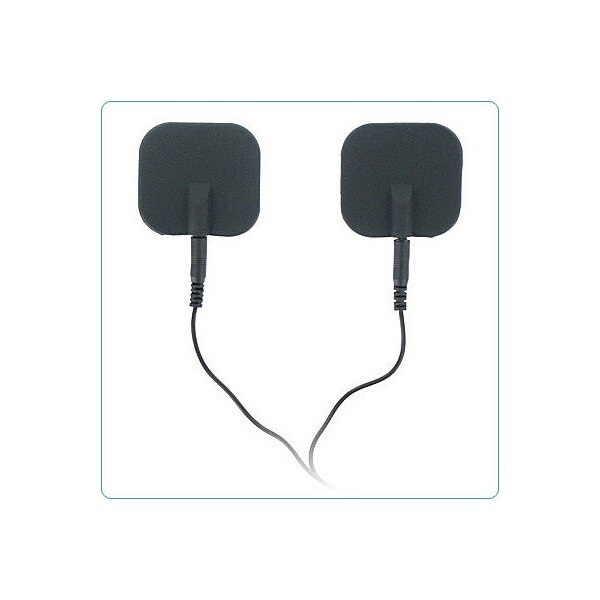 Zeus Electrosex Black Adhesive Silicone Pads Pair