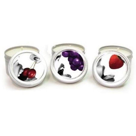 Candle 3 Pack Edible Cherry Grape Strawberry