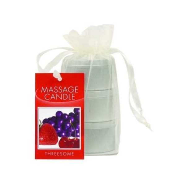 Candle 3 Pack Edible Cherry Grape Strawberry