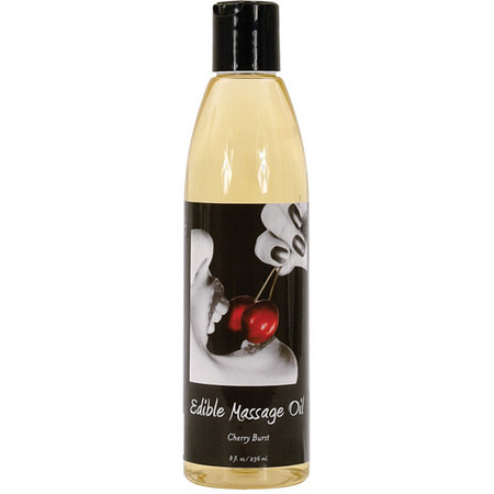 Massage Oil Edible Cherry 8 Oz