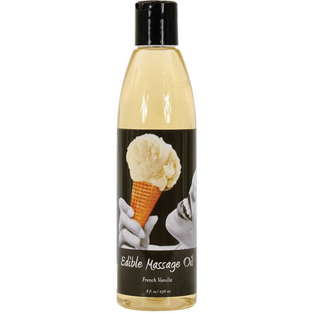 Massage Oil Edible Vanilla 8 Oz
