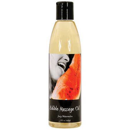 Massage Oil Edible Watermelon 8 Oz