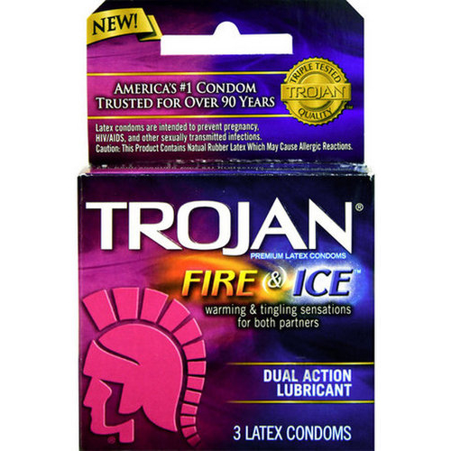 Trojan Pleasures Fire & Ice 3pack