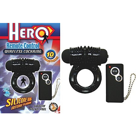 Hero Remote Wireless Cockring Black