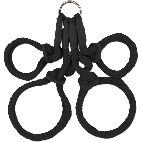Fetish Fantasy Japanese Silk Rope Hogtie Black