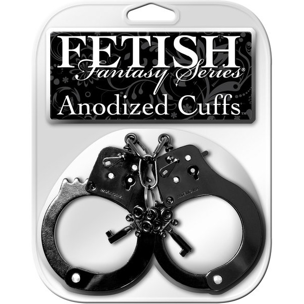 Fetish Fantasy Anodized Cuffs Black