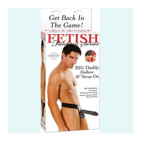 Fetish Fantasy Big Daddy Hollow 10in Strap On Black