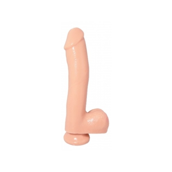 Basix Rubber Works 10in Dong W/suction Cup Flesh