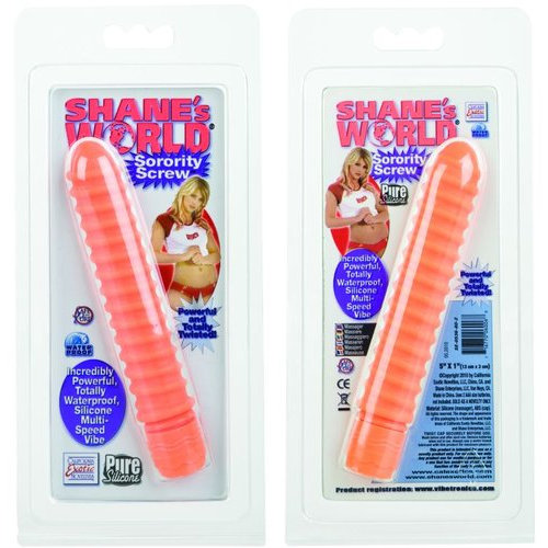 Shanes World Sorority Screw Vibe Silicone Orange