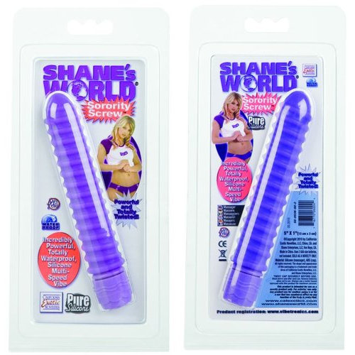 Shanes World Sorority Screw Vibe Silicone Purple
