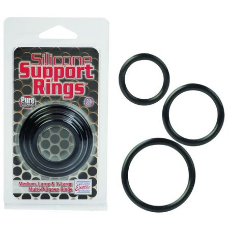 Silicone Support Rings Black