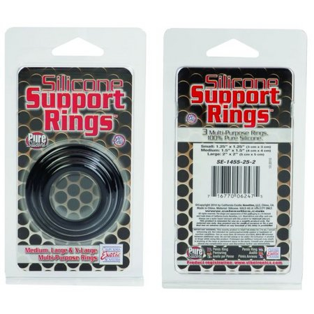 Silicone Support Rings Black