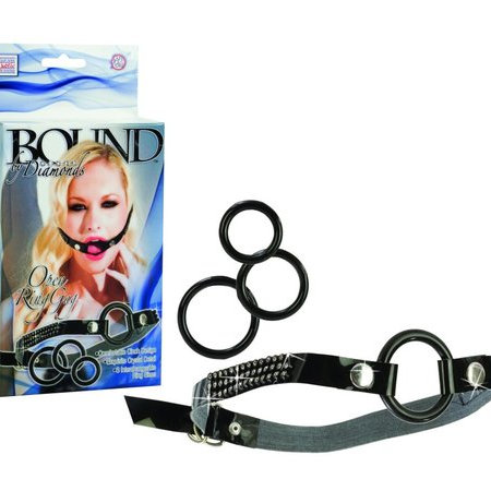 Bound By Diamonds Open Ring Gag